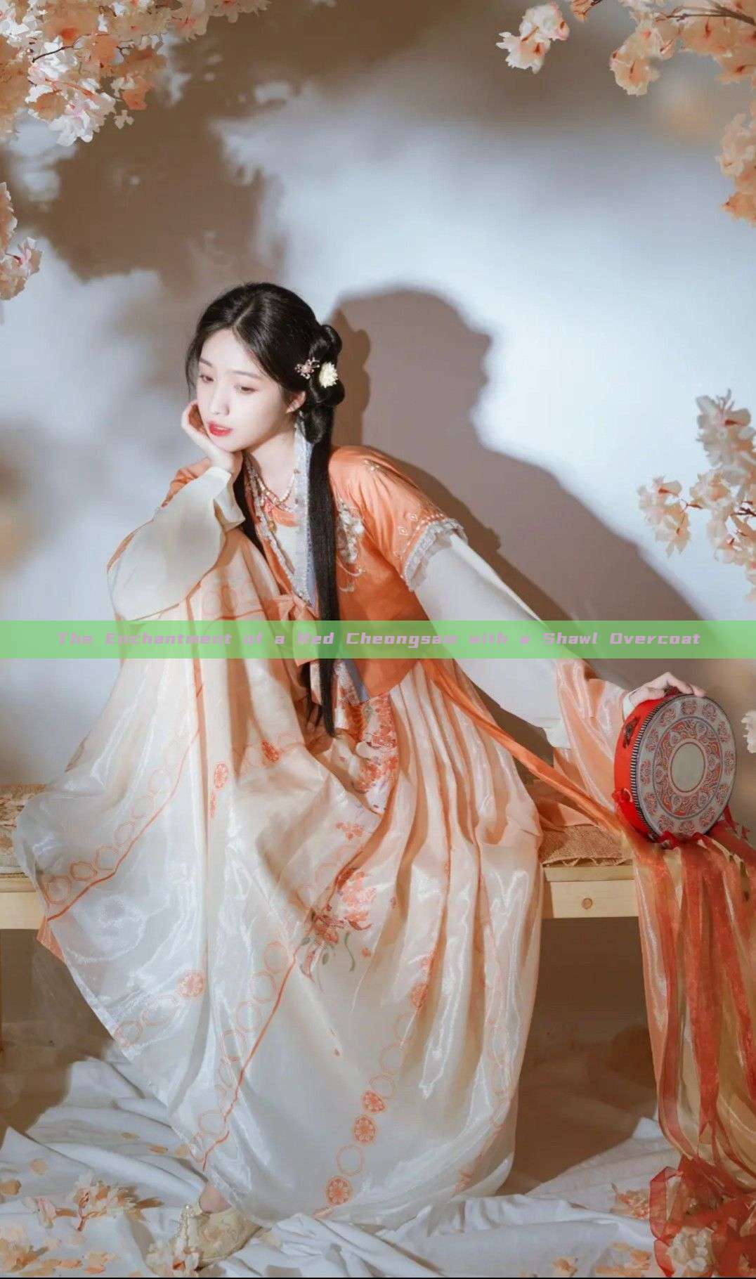 The Enchantment of a Red Cheongsam with a Shawl Overcoat The Enchantment of a Red Cheongsam with a Shawl Overcoat