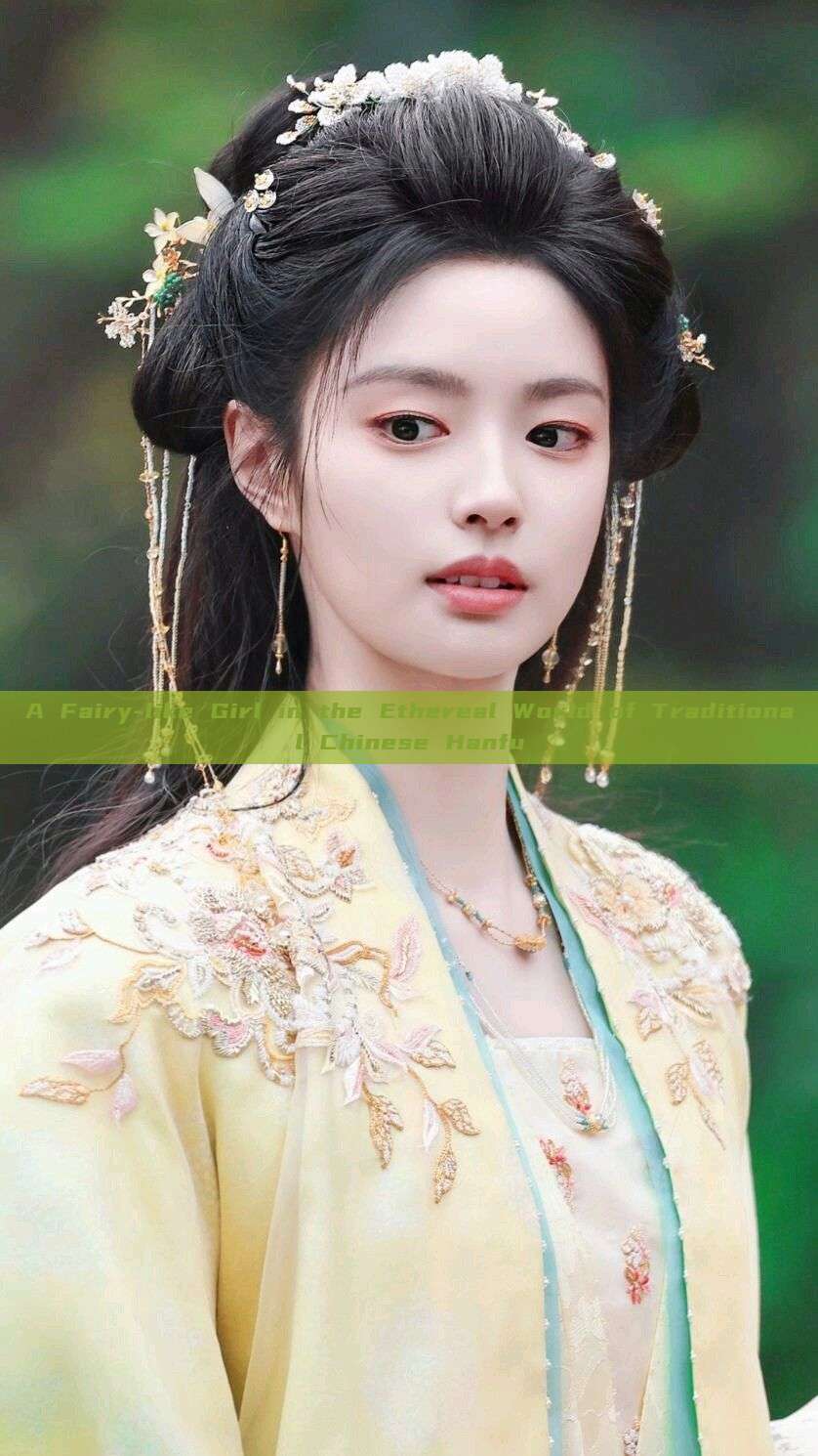 A Fairy-like Girl in the Ethereal World of Traditional Chinese Hanfu