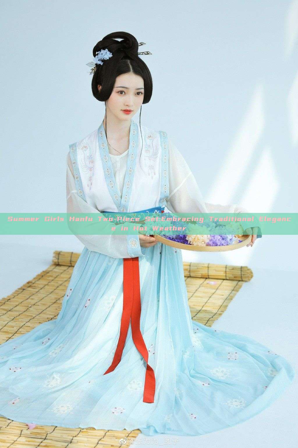 Summer Girls Hanfu Two-Piece Set:Embracing Traditional Elegance in Hot Weather