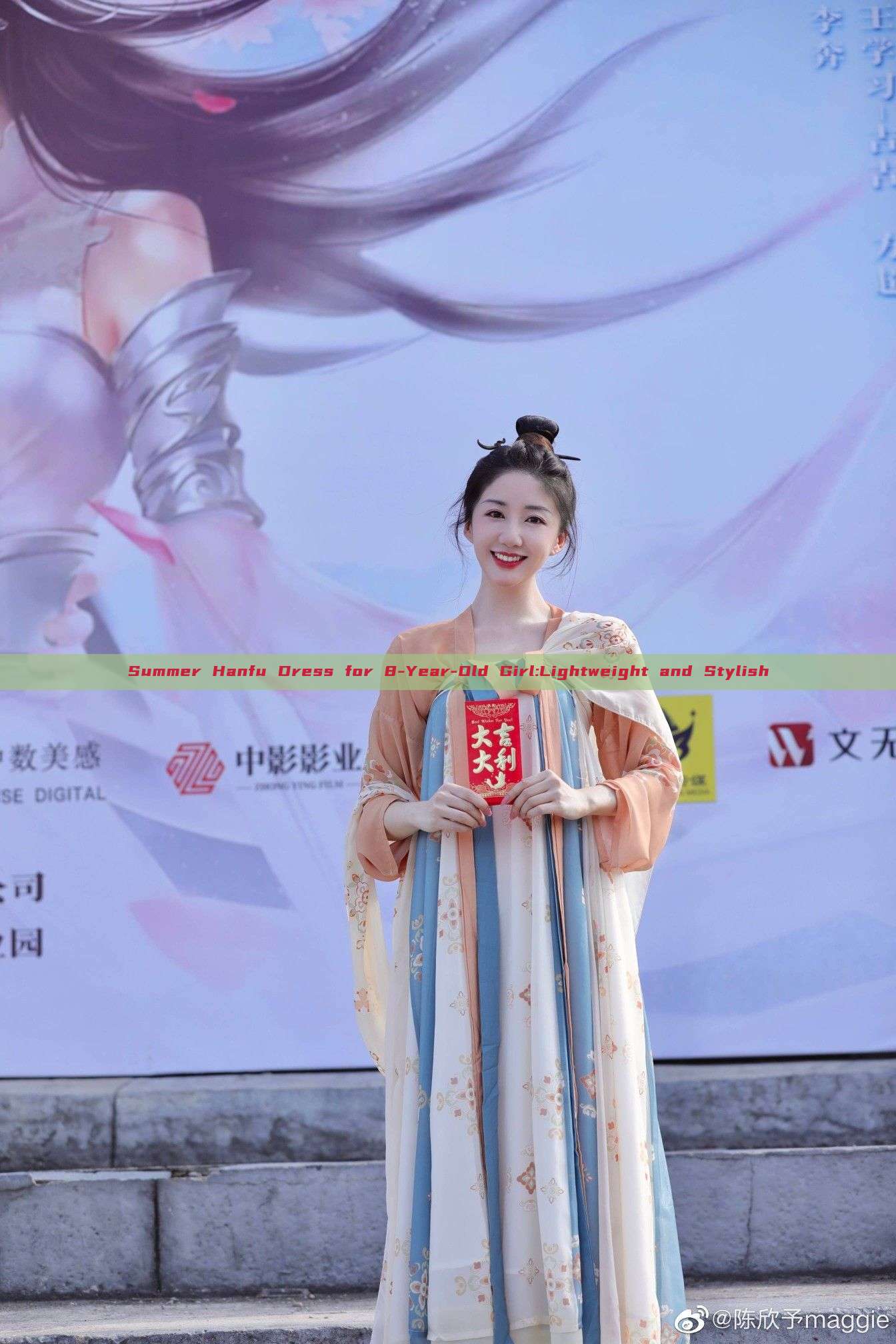 Summer Hanfu Dress for 8-Year-Old Girl:Lightweight and Stylish Summer Hanfu Dress for 8-Year-Old Girl:Lightweight and Stylish