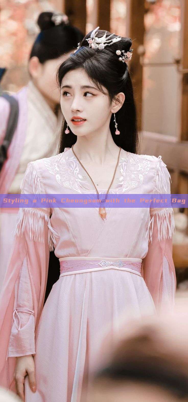 Styling a Pink Cheongsam with the Perfect Bag Styling a Pink Cheongsam with the Perfect Bag