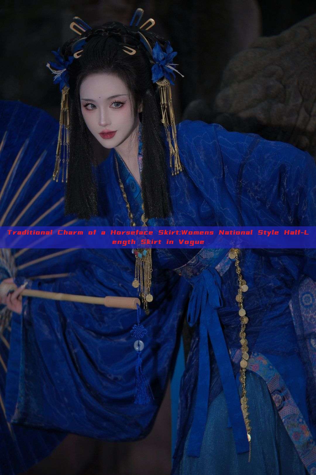 Traditional Charm of a Horseface Skirt:Womens National Style Half-Length Skirt in Vogue Traditional Charm of a Horseface Skirt:Womens National Style Half-Length Skirt in Vogue