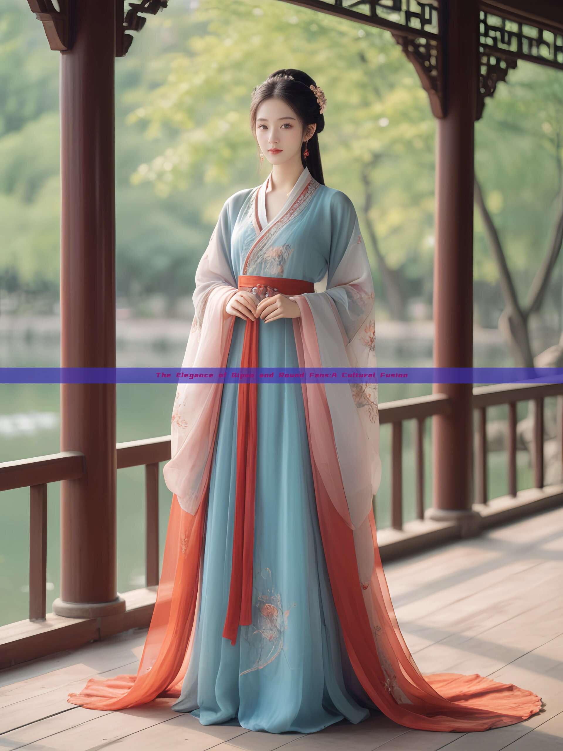 The Elegance of Qipao and Round Fans:A Cultural Fusion