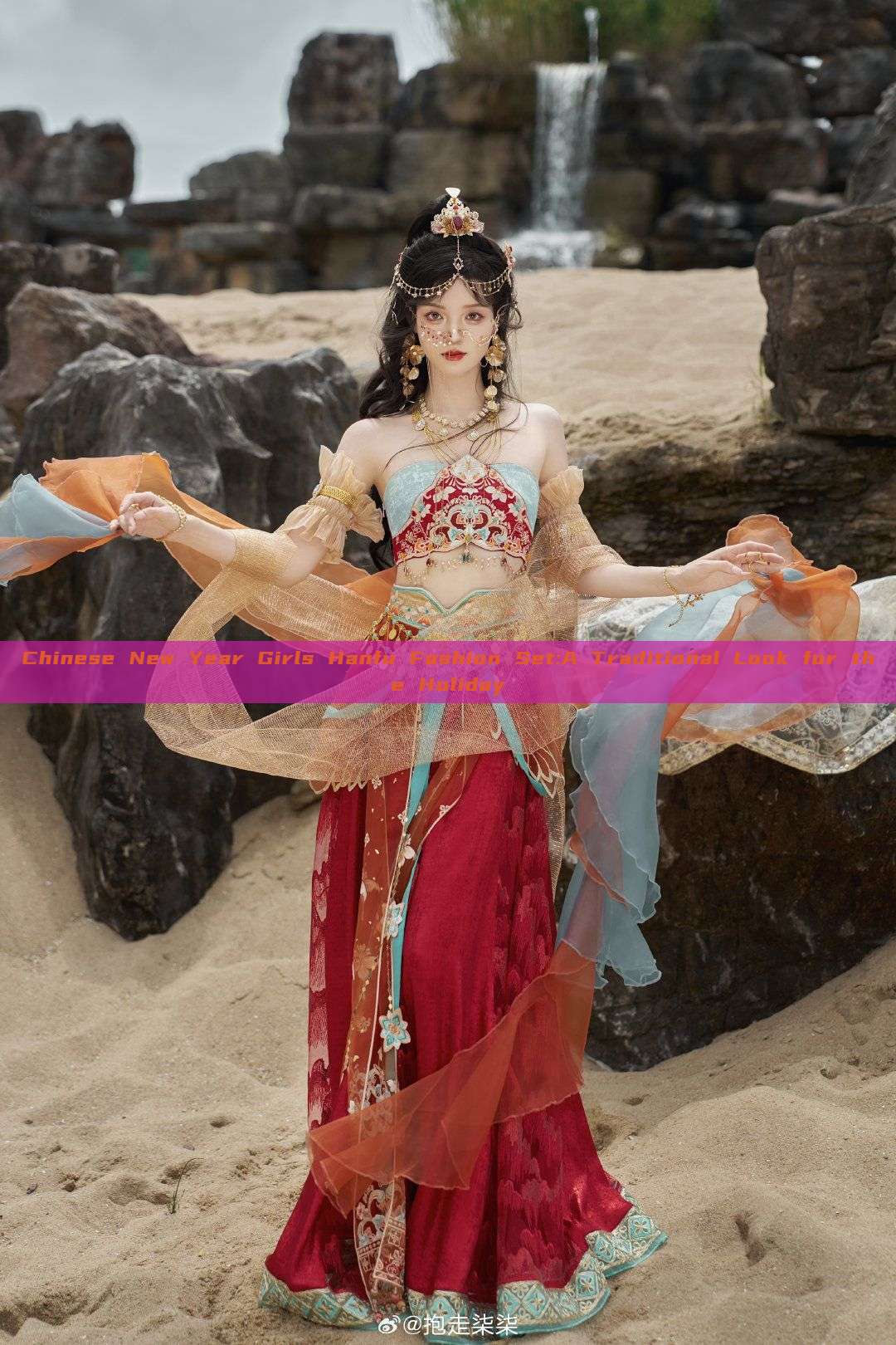 Chinese New Year Girls Hanfu Fashion Set:A Traditional Look for the Holiday Chinese New Year Girls Hanfu Fashion Set:A Traditional Look for the Holiday