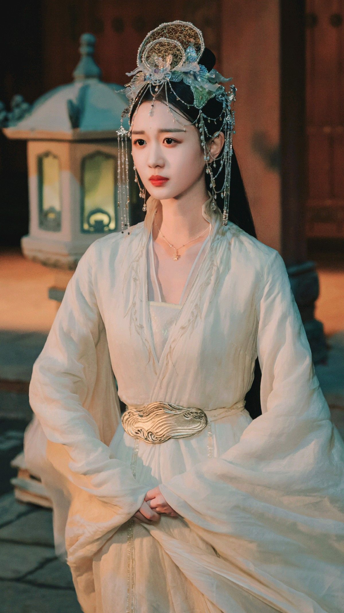 The Vibrant Charm of Red Halter-Style Hanfu