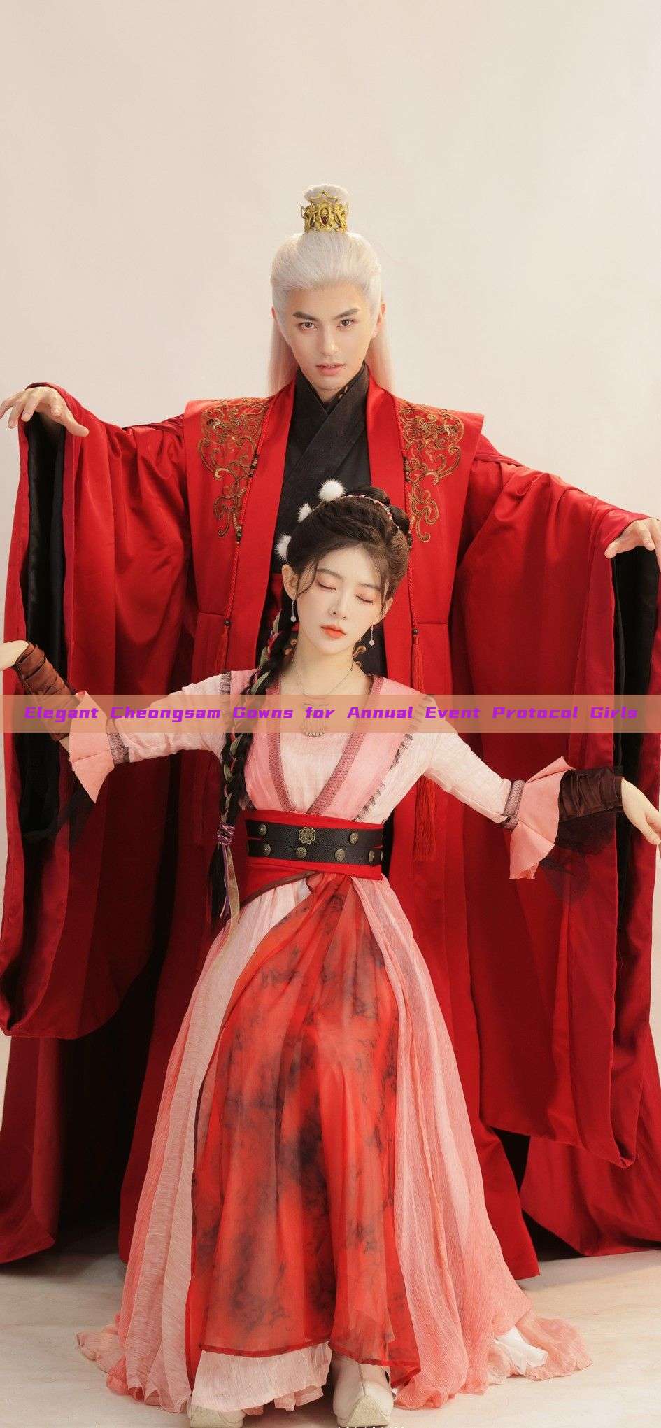 Elegant Cheongsam Gowns for Annual Event Protocol Girls Elegant Cheongsam Gowns for Annual Event Protocol Girls