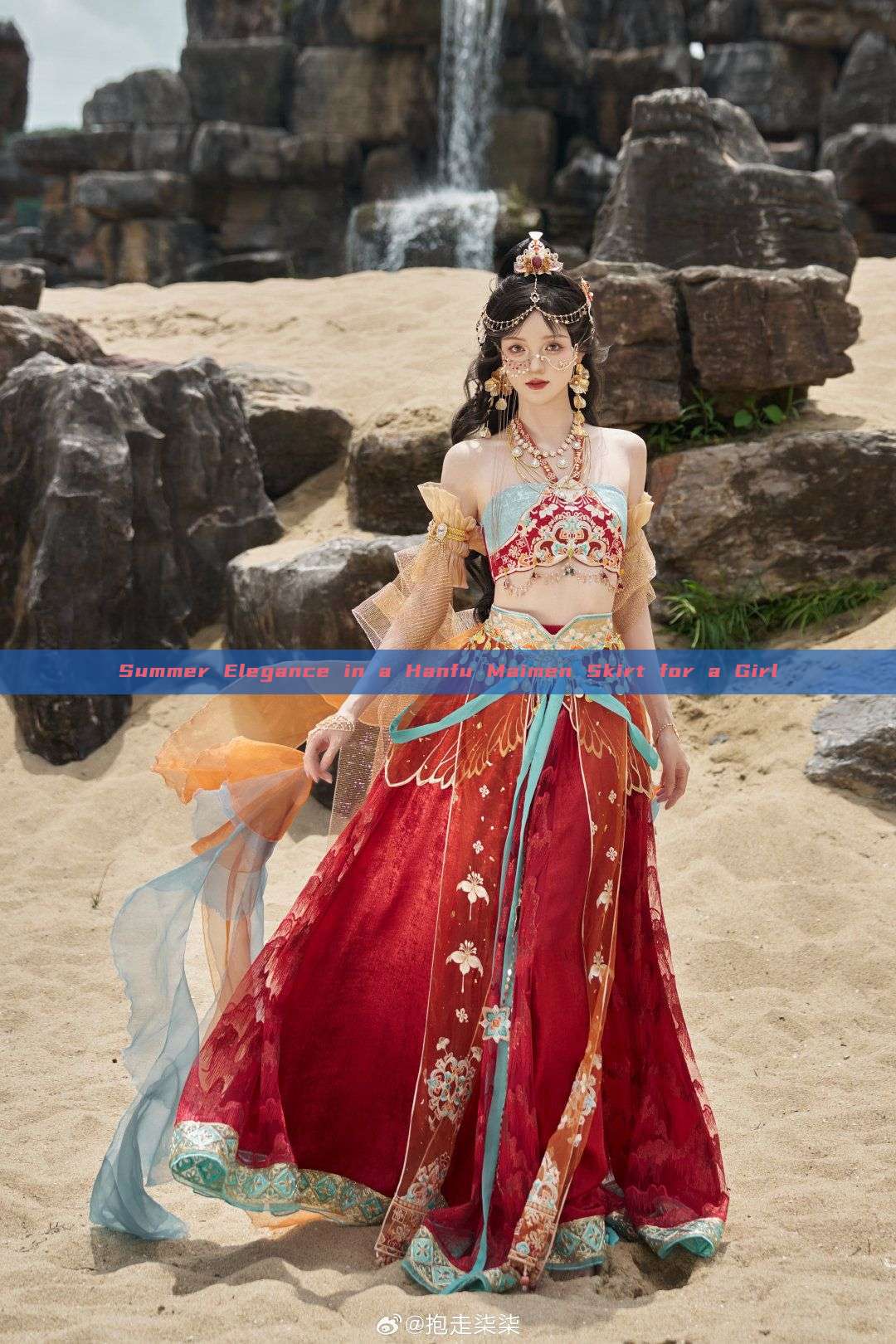 Summer Elegance in a Hanfu Maimen Skirt for a Girl Summer Elegance in a Hanfu Maimen Skirt for a Girl