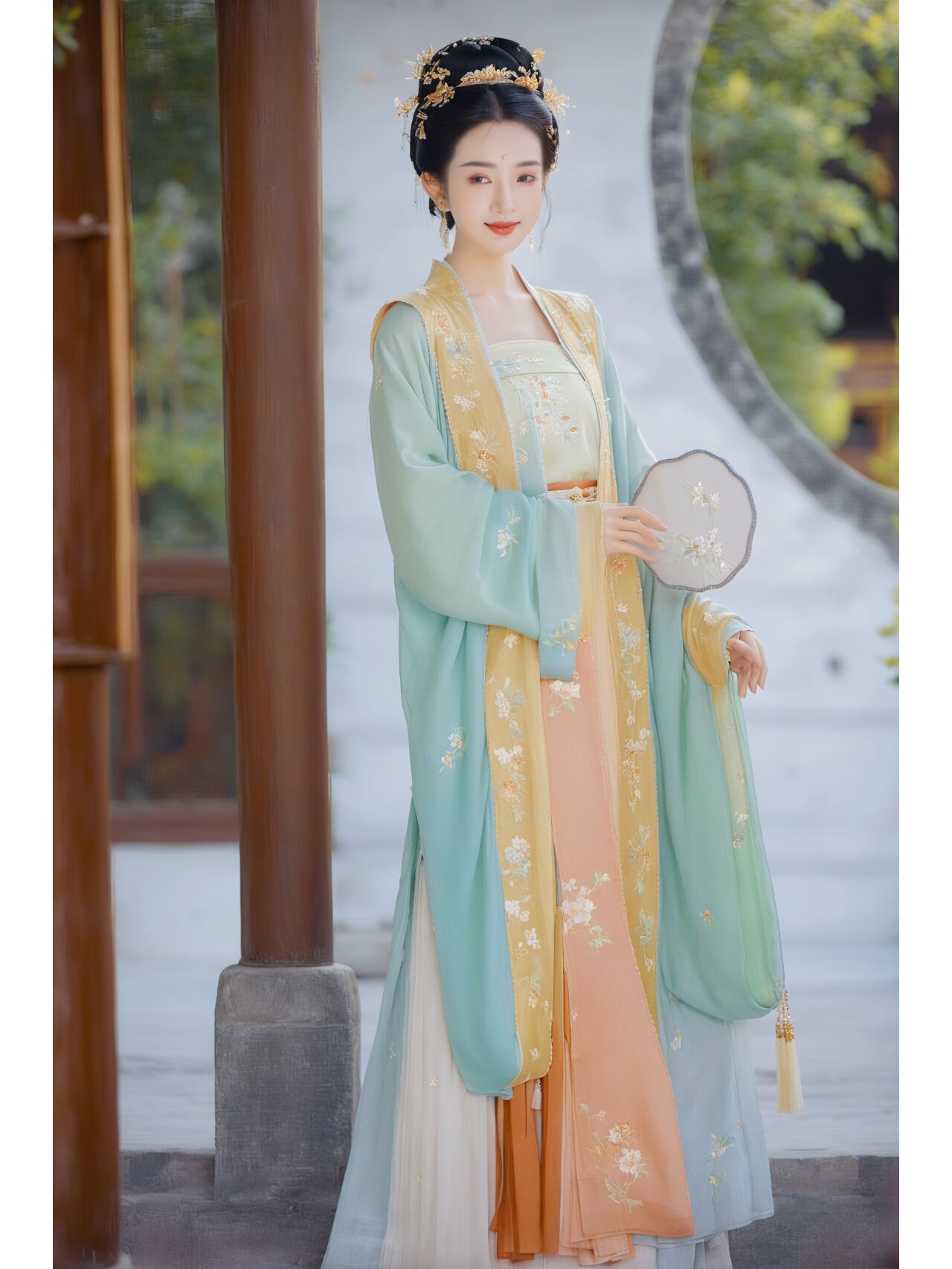 The Enchanting World of an Eight-Year-Old Girl in Traditional Hanfu Fashion