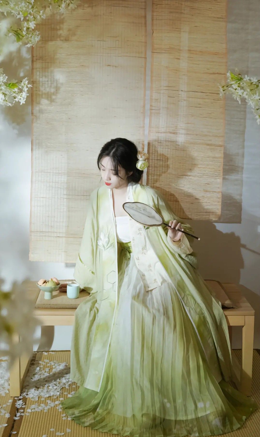 A Dance in a Pink Hanfu Traditional Dance Costume A Dance in a Pink Hanfu Traditional Dance Costume