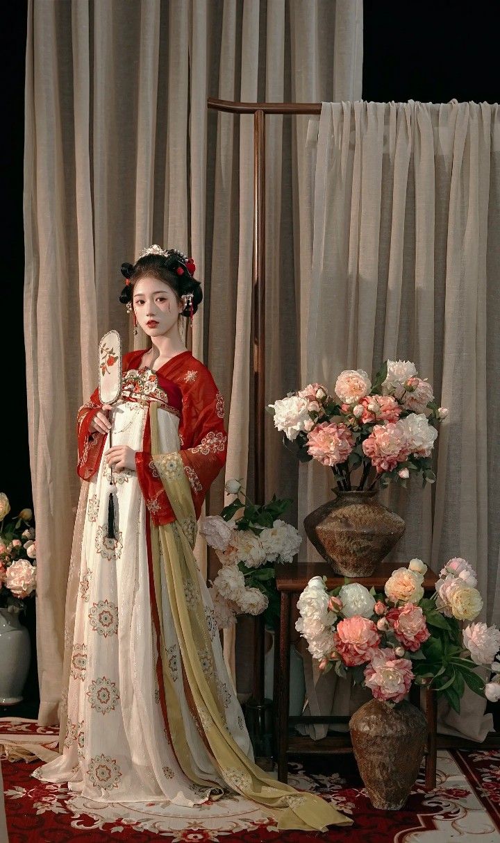 The Equestrian Charm of Ma Mian Skirt with Flowing Hair Ribbons and Decorative Straps