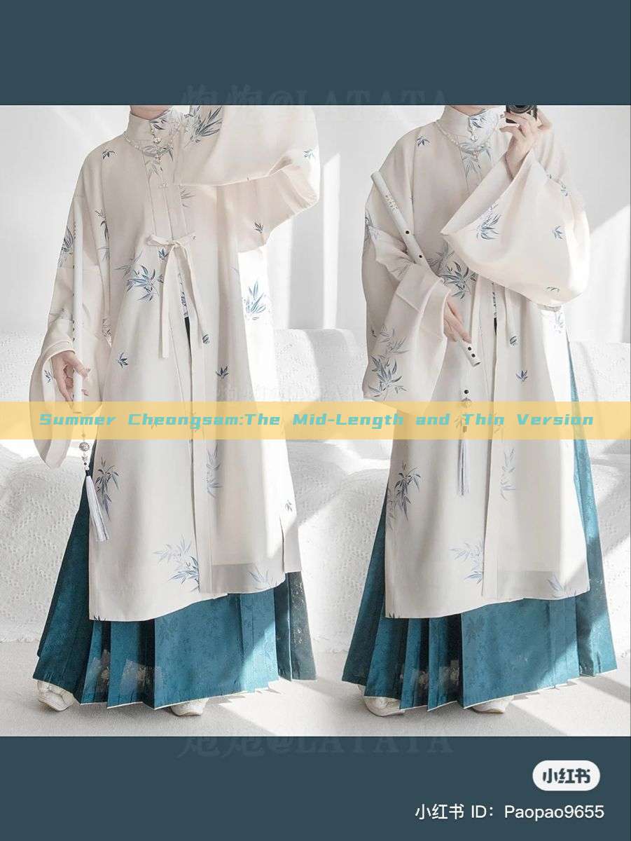Summer Cheongsam:The Mid-Length and Thin Version Summer Cheongsam:The Mid-Length and Thin Version