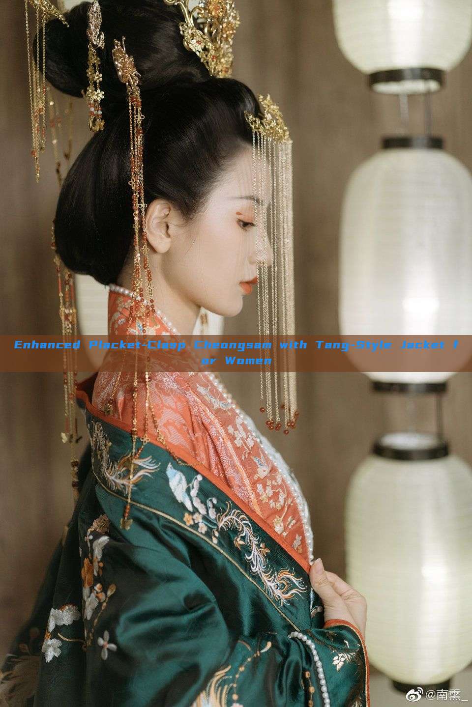 Enhanced Placket-Clasp Cheongsam with Tang-Style Jacket for Women Enhanced Placket-Clasp Cheongsam with Tang-Style Jacket for Women