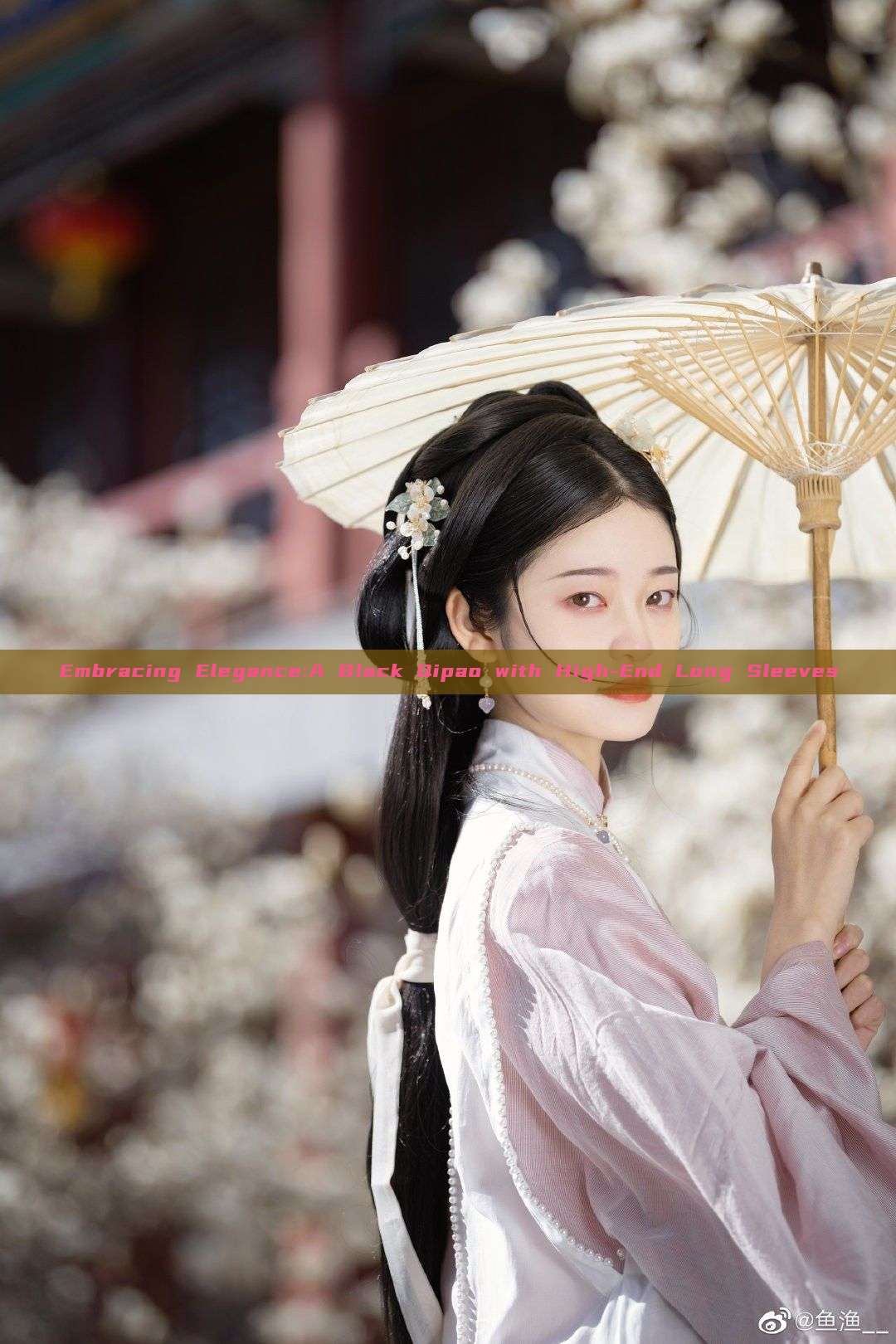 Embracing Elegance:A Black Qipao with High-End Long Sleeves Embracing Elegance:A Black Qipao with High-End Long Sleeves