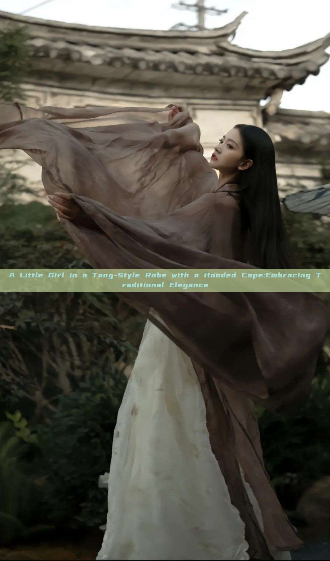A Little Girl in a Tang-Style Robe with a Hooded Cape:Embracing Traditional Elegance A Little Girl in a Tang-Style Robe with a Hooded Cape:Embracing Traditional Elegance